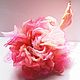 Chiffon rose brooch, Brooches, Moscow,  Фото №1