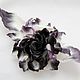 Rose ' Black and white'. Brooches. fantasy flowers. My Livemaster. Фото №4