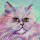 Заказать  "Кот персидский, редкого окраса.". Yulia-luana-art. Ярмарка Мастеров. . Картины Фото №3