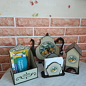 Для дома и интерьера handmade. Livemaster - original item Watch. Napkin holder. Tea house. Organizer for spices.. Handmade.