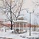 Gazebo. Series ' On the district'. oil on canvas, Pictures, Moscow,  Фото №1