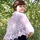 lilac, shawl, knit shawl, lace shawl, knitting shawl, Feather shawl, shawl shawl, warm shawl, handmade shawl, buy shawl, pale lilac, openwork, knitted shawl, shawl, spring
