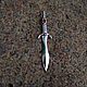 Order A miniature Dagger made of silver with rubies or emeralds. Nomikon - Oleg Sobolev. Livemaster. . Pendants Фото №3