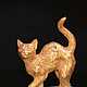 Miniature `Cat (gold)`. There are statues of dogs: Dachshund, Bichon Frise, Airedale Terrier, poodle, Spaniel, Pekingese. There are figurines of other animals: elephant, turtle, bear, mouse, rat, snak