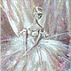 Картина Балерина , картина на шелке, картина в подарок. Картины. Светлана Логинова. Ярмарка Мастеров.  Фото №4