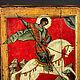 Icono de madera con arca. ' San Jorge Victoriosa'. Icons. ikon-art. Ярмарка Мастеров.  Фото №6