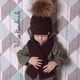 Зимняя шапка с помпоном + шарф, Шапки, Москва,  Фото №1