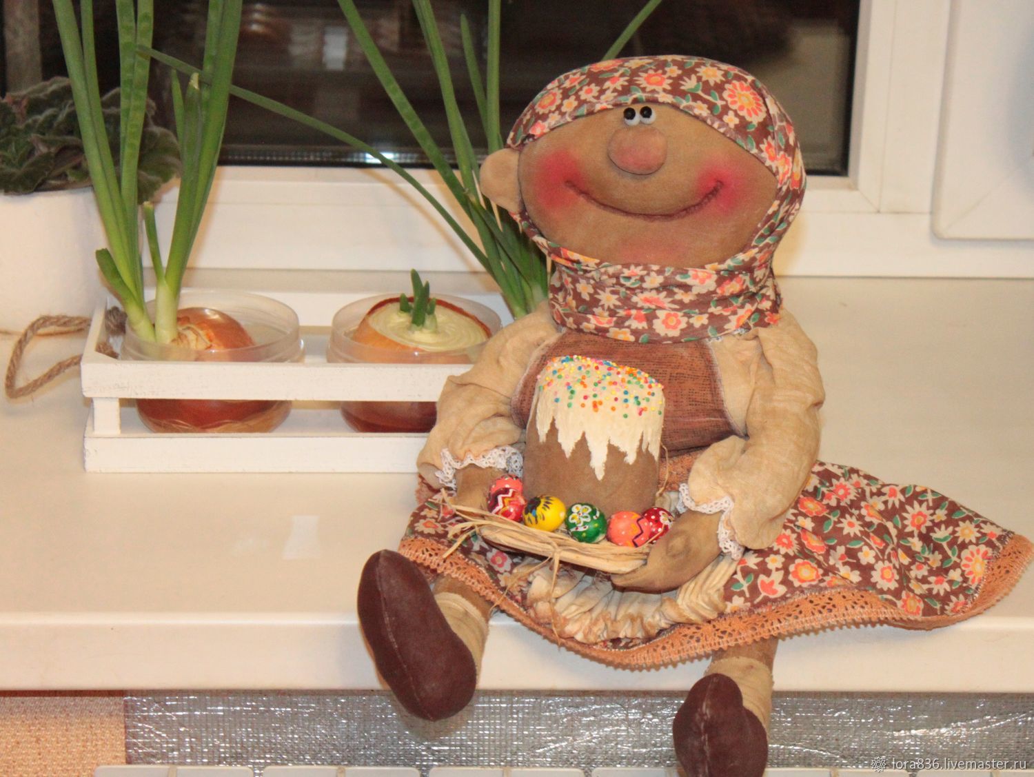 Баба Маня с пасхой – заказать на Ярмарке Мастеров – KY7FWRU | Куклы и ...