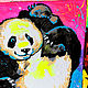 Order Painting 90h80 Funny Pandas. Alex Shirshov beautiful pictures (shirshovart). Livemaster. . Pictures Фото №3