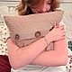 Вязаная декоративная подушка. Элементы интерьера. Художник Кошелева Екатерина (KatyArt_decor). Интернет-магазин Ярмарка Мастеров.  Фото №2