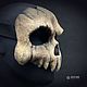 Полумаска Small scull. Маски персонажей. Творческая мастерская GreenMade. Интернет-магазин Ярмарка Мастеров.  Фото №2