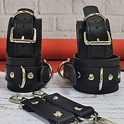 Субкультуры handmade. Livemaster - original item Set of BDSM handcuffs, bdsm set. Handmade.