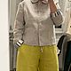 Льняной жакет. Жакеты. Simply Wear by Di (Prokhorova Diana). Ярмарка Мастеров.  Фото №5