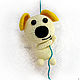  Knitted toy, 'Puppy'!. Amigurumi dolls and toys. Cross stitch and beads!. My Livemaster. Фото №5