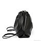Order Backpack leather bag black medium size with pocket. BagsByKaterinaKlestova (kklestova). Livemaster. . Backpacks Фото №3