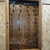 Шкаф-витрина Витрина для коллекций Витрина подвесная дубовая