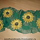 Stole made of silk Sunflowers. Wraps. Sokolova Oksana  woolhandmade (woolhandmade). Online shopping on My Livemaster.  Фото №2