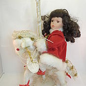 Винтаж: Викторианская кабинетная куколка начала 20 века , Revalo Германия