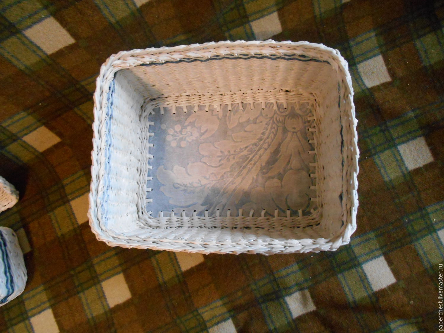Плетеные коробочки в морском стиле