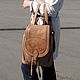 Order Backpack leather female beige Demi Mod R50-652. Natalia Kalinovskaya. Livemaster. . Backpacks Фото №3