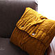 Pillow knitted decorative leaf fall. Pillow. Ira Pugach (pompon). Online shopping on My Livemaster.  Фото №2