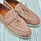 Loafers for women, made of natural suede, custom tailoring!. Loafers. SHOES&BAGS. My Livemaster. Фото №6