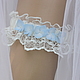 Подвязка невесты " Blue dreams". Garter. Wedding Dreams. Online shopping on My Livemaster.  Фото №2