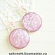 Серьги. Нежный шик. Серьги классические. Studio Shabby авторские украшения. Интернет-магазин Ярмарка Мастеров.  Фото №2