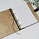 Order Notebook made of wood and leather ' Forget-me-nots'. semejnaya-masterskaya-bambuk. Livemaster. . Notebooks Фото №3