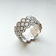 Order Openwork lace ring made of 925 sterling silver (K28). anna-epifanova. Livemaster. . Rings Фото №3