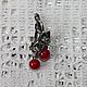 Lampwork earrings with a red ball. Earrings. lawanda. Online shopping on My Livemaster.  Фото №2