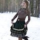 Юбка бохо "Хвойная". Юбки. Елена. Бохо одежда 'Дело вкуса' (elena-delovkusa). Ярмарка Мастеров.  Фото №5