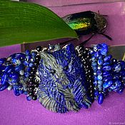 Украшения handmade. Livemaster - original item Natural lapis lazuli hairpin Beginner Tiger. Handmade.