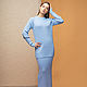 Order Blue suit with a long skirt. SHAPAR - knitting clothes. Livemaster. . Suits Фото №3