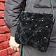 Bag purse suede and leather black. Crossbody bag. Katorina Rukodelnica HandMadeButik. Online shopping on My Livemaster.  Фото №2