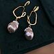 Exclusive / Серьги с барочным жемчугом. Серьги классические. Anna's pearl gallery. Анна Тюренкова (annajewel). Ярмарка Мастеров.  Фото №4