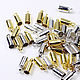Order End caps for cords 3 mm color gold. agraf. Livemaster. . Accessories for jewelry Фото №3