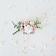 Заказать Свадебный Гребень с цветами в прическу Blush flowers. Lutik wedding. Ярмарка Мастеров. . Украшения для причесок Фото №3