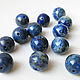 Lapis lazuli 12 mm, blue beads ball smooth, natural stone, Beads1, Ekaterinburg,  Фото №1