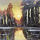 Картина «Осеннее утро». Осень , осенний пейзаж. Картины. ИринаКартиныМаслоАкварельГуашь. Ярмарка Мастеров.  Фото №6