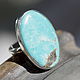 Order Ring with turquoise, Blue lagoon, silver, natural turquoise. EdGems jewerly. Livemaster. . Rings Фото №3