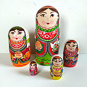 Русский стиль handmade. Livemaster - original item Bashkir Matryoshka doll 