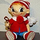Буратино. Вязаная игрушка, Мягкие игрушки, Сибай,  Фото №1
