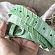 Pale green leather belt, Straps, Ivanovo,  Фото №1