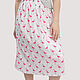 Skirt Blue White Pink Flamingo Midi/Maxi Length. Skirts. Yana Levashova Fashion. My Livemaster. Фото №4