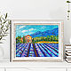 Provence lavender Mountains Oil Painting Buy Lavender field painting. Pictures. Vladyart. My Livemaster. Фото №6