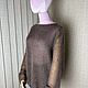 Заказать Свитер паутинка из мохера «Кофе с молоком». Knitwork_room (Вязаные вещи в наличии и под заказ). Ярмарка Мастеров. . Свитеры Фото №3