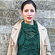 Изумрудная шаль, бактус из шерсти мериноса. Шали. IRINA GRUDKINA Handmade Knitwear. Ярмарка Мастеров.  Фото №5