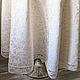 Order Linen/cotton tablecloth Perepev cream d.170 cm. flax&lace. Livemaster. . Tablecloths Фото №3