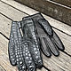Men's Crocodile Leather Gloves. Gloves. exotiqpython. Online shopping on My Livemaster.  Фото №2